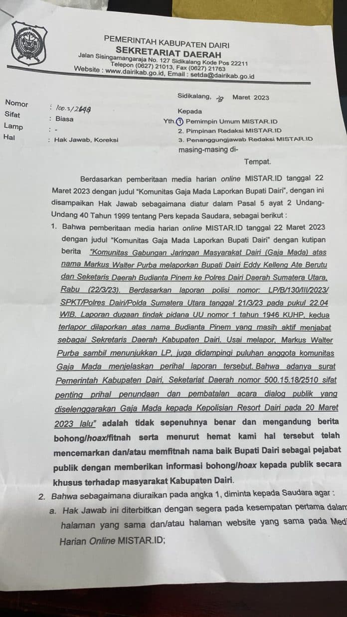 ralat_berita_komunitas_gaja_mada_laporkan_bupati_dairi_dan_sekda_ke_polres