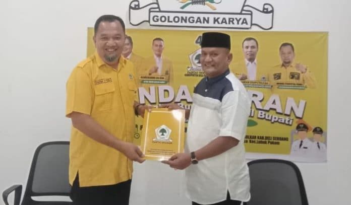 ramaikan_pilkada_serentak_bupati_deli_serdang_daftar_ke_partai_golkar