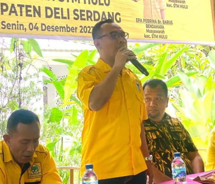 ramil_sembiring_terpilih_pimpin_golkar_stm_hulu