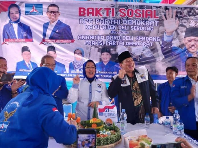 rayakan_hut_ke_21_ketua_dpc_deli_serdang_demokrat_berkoalisi_dengan_rakyat