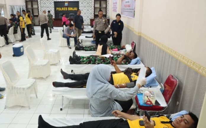 sambut_hut_bhayangkara_ke_78_polres_binjai_gelar_donor_darah