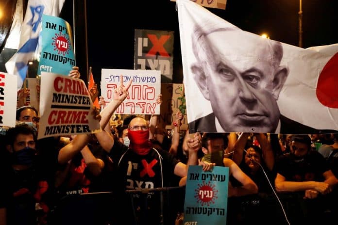 tak_mampu_tangani_corona_ribuan_warga_desak_netanyahu_mundur