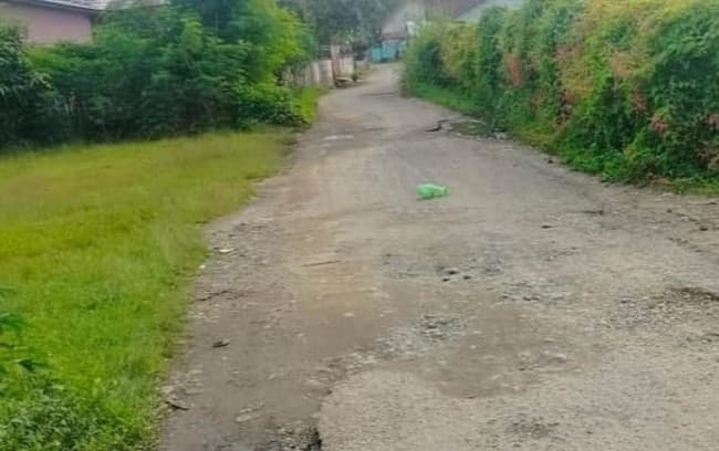 warga_deli_serdang_keluhkan_jalan_rusak_kadis_terima_kasih_informasinya